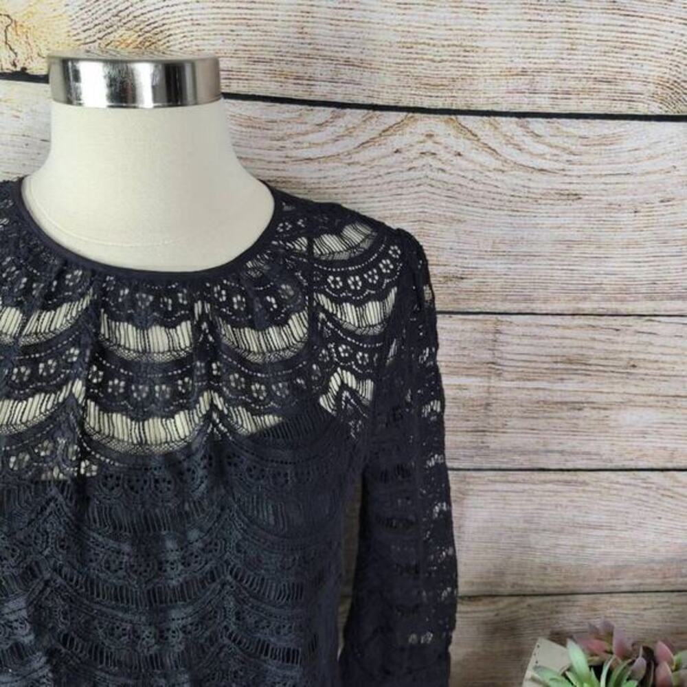 Milly of New‎ York Women’s Sheath Lined Lace Dress Black Size 2 - Picture 4 of 8
